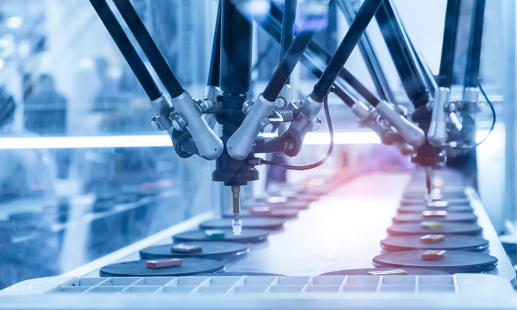 製造環境中的機械手臂